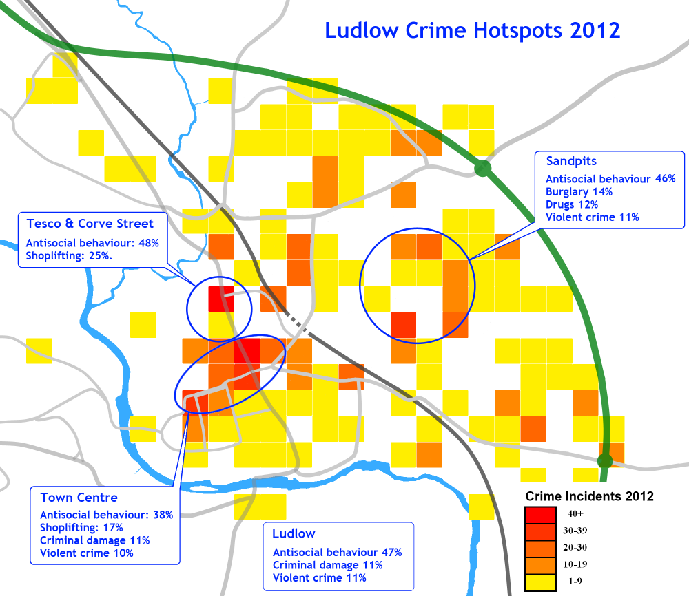 Ludlow Crime Map