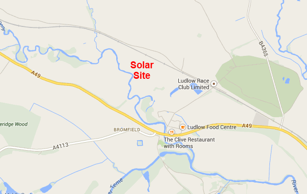 Bromfield Solar Farm location general